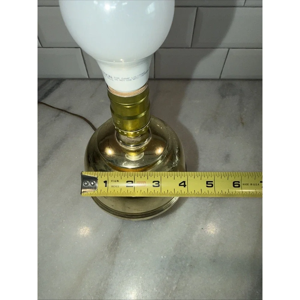 Adorable‎ Mini Brass Urn Style Bedside/desk/table Lamp With Cream Shade AS0002